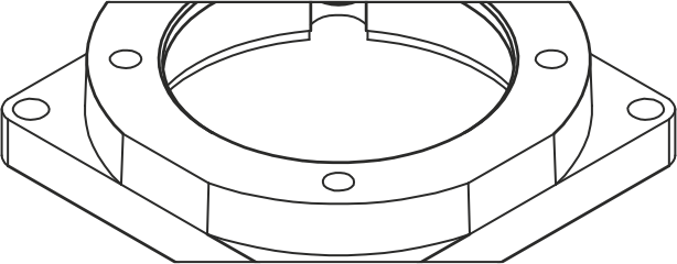Adapter flange miniature