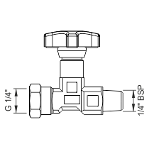 Pressure gauge isolator in-line connection