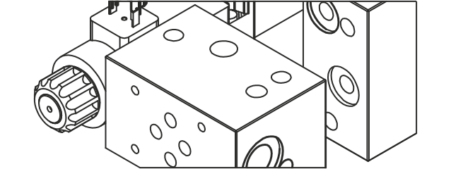 Blocks and solenoid valve miniature