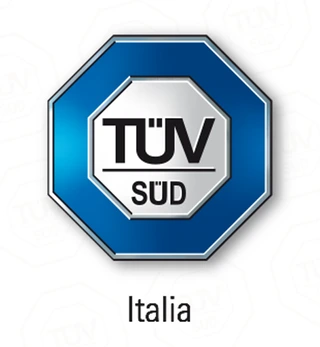 Marchio di certificazione ISO 9001 di TÜV Italia (gruppo TÜV SÜD)